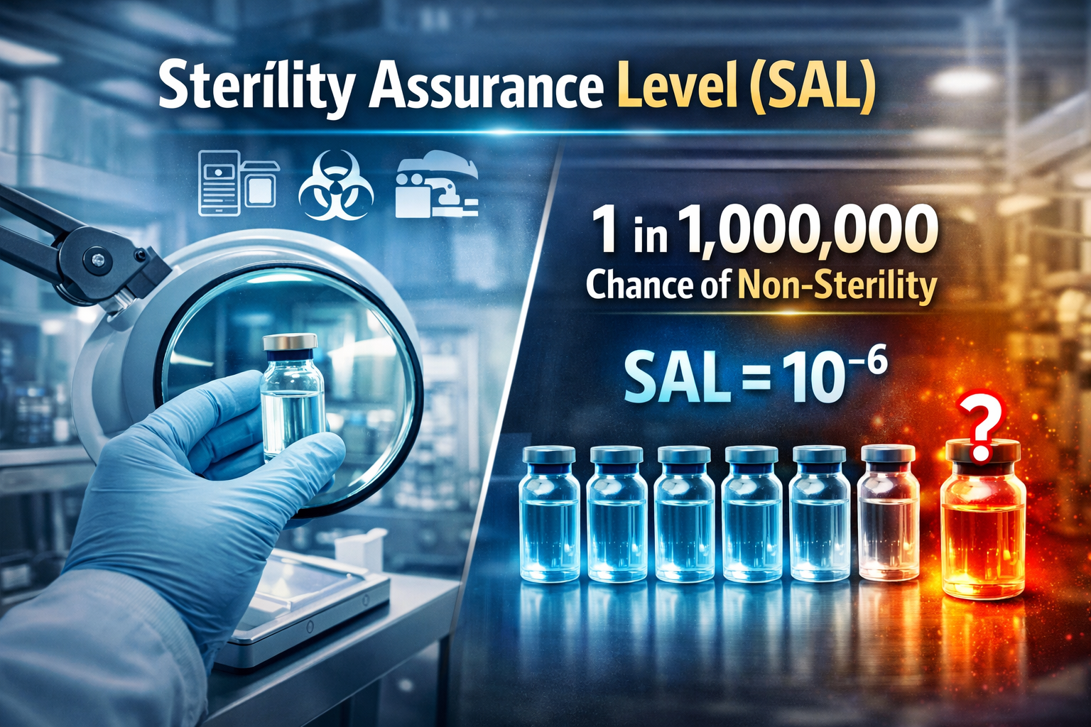 Read more about the article Sterility Assurance and Sterility Assurance Level (SAL) in Pharmaceutical Products